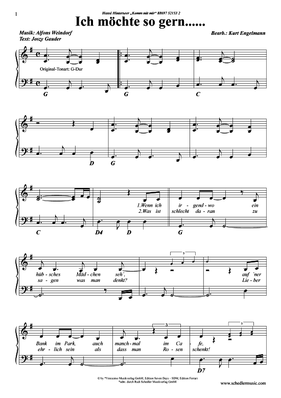 Produktbild zu: Ich möchte so gern Hansi Hinterseer