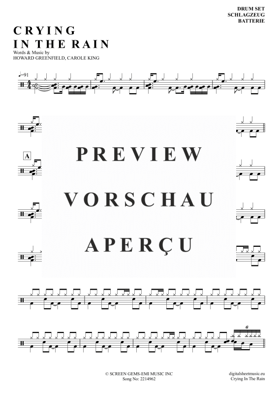 Product gallery: Page 2 of 4 Crying In The Rain , A-Ha, (Drums)