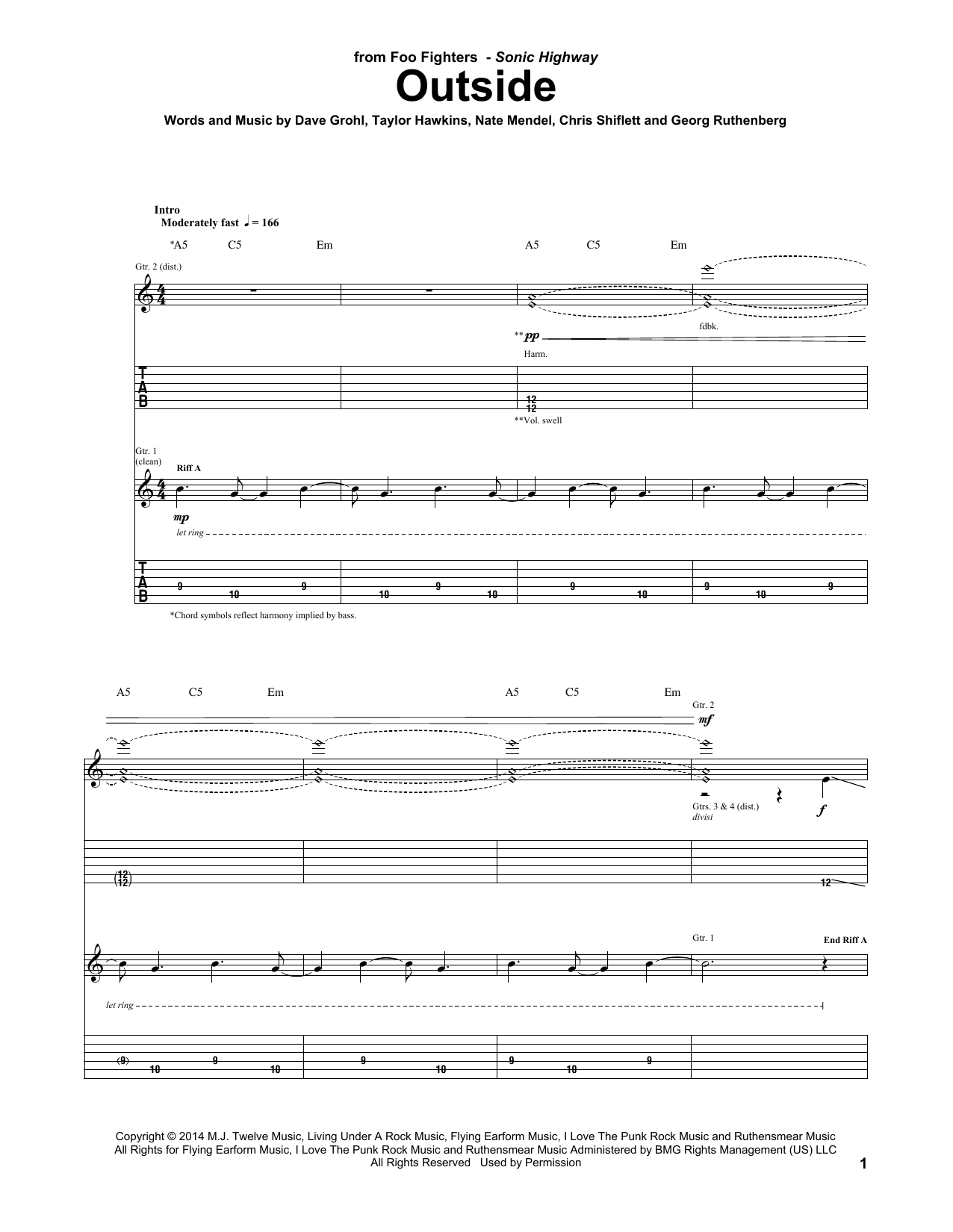 Product gallery: Page 1 of 1 Outside, Foo Fighters