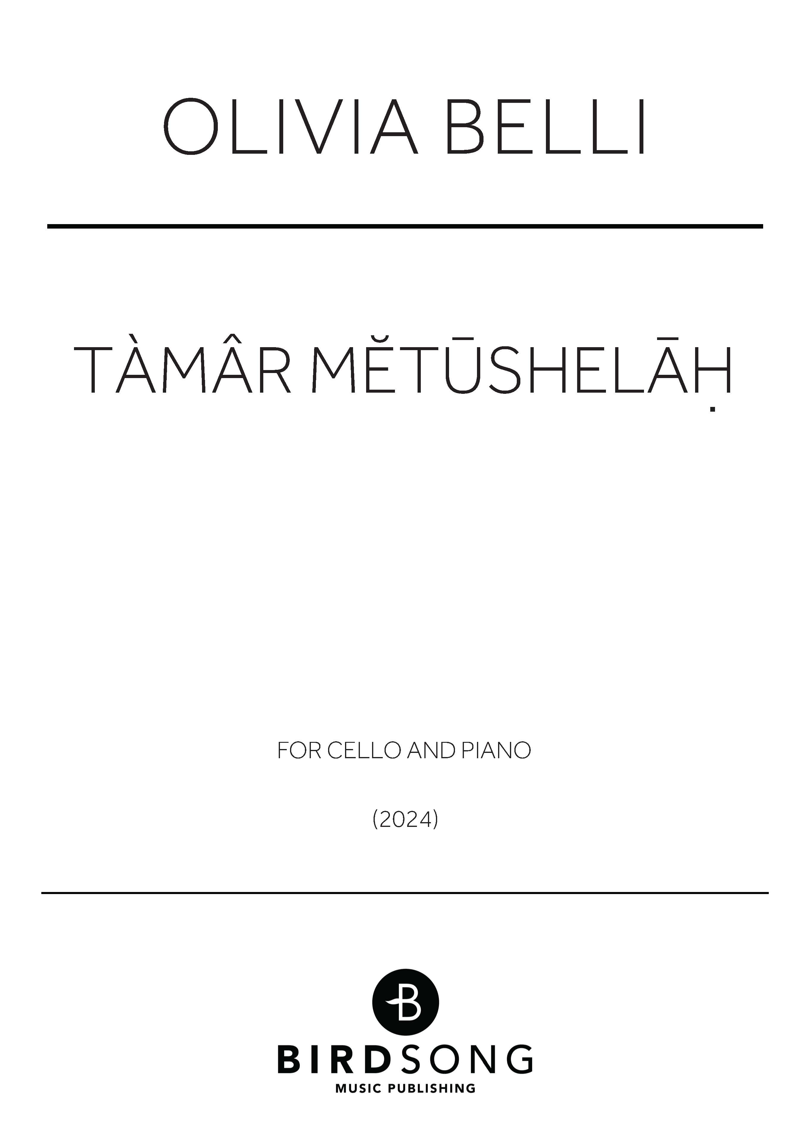 Produktbild zu: Tàmâr Metushelah