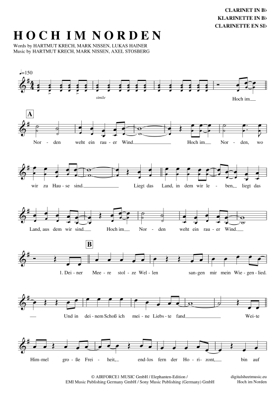 Product picture to: Hoch Im NordenSantiano