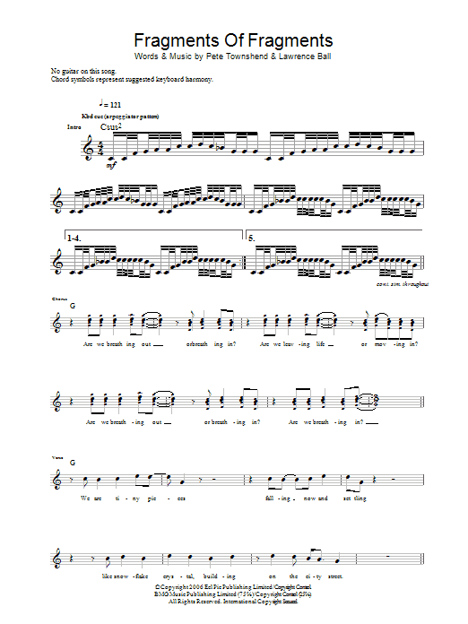 Produktgalerie: Seite 1 von 1 Fragments Of Fragments, The Who, Gitarre