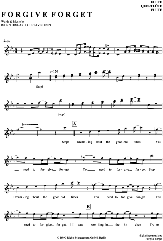 Product gallery: Page 1 of 4 Forgive Forget , Caligola, (transverse flute)
