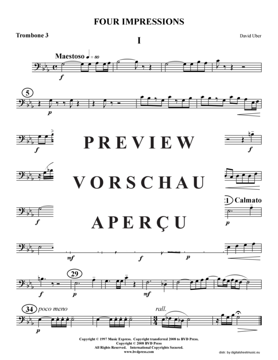 Product gallery: Page 16 of 21 Four Impressions (Suite) , , Trombone Quartet