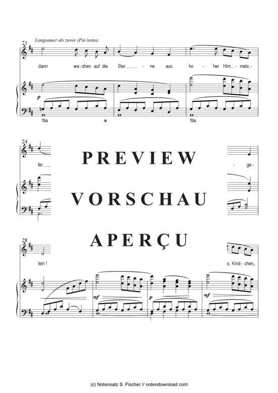 Product gallery: Page 4 of 5 Lied des Sandmännchens , , Piano and Voice