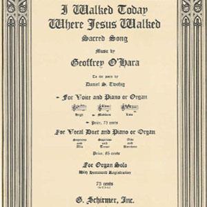 cover: I Walked Today Where Jesus Walked, Daniel Twohig, Gitarre