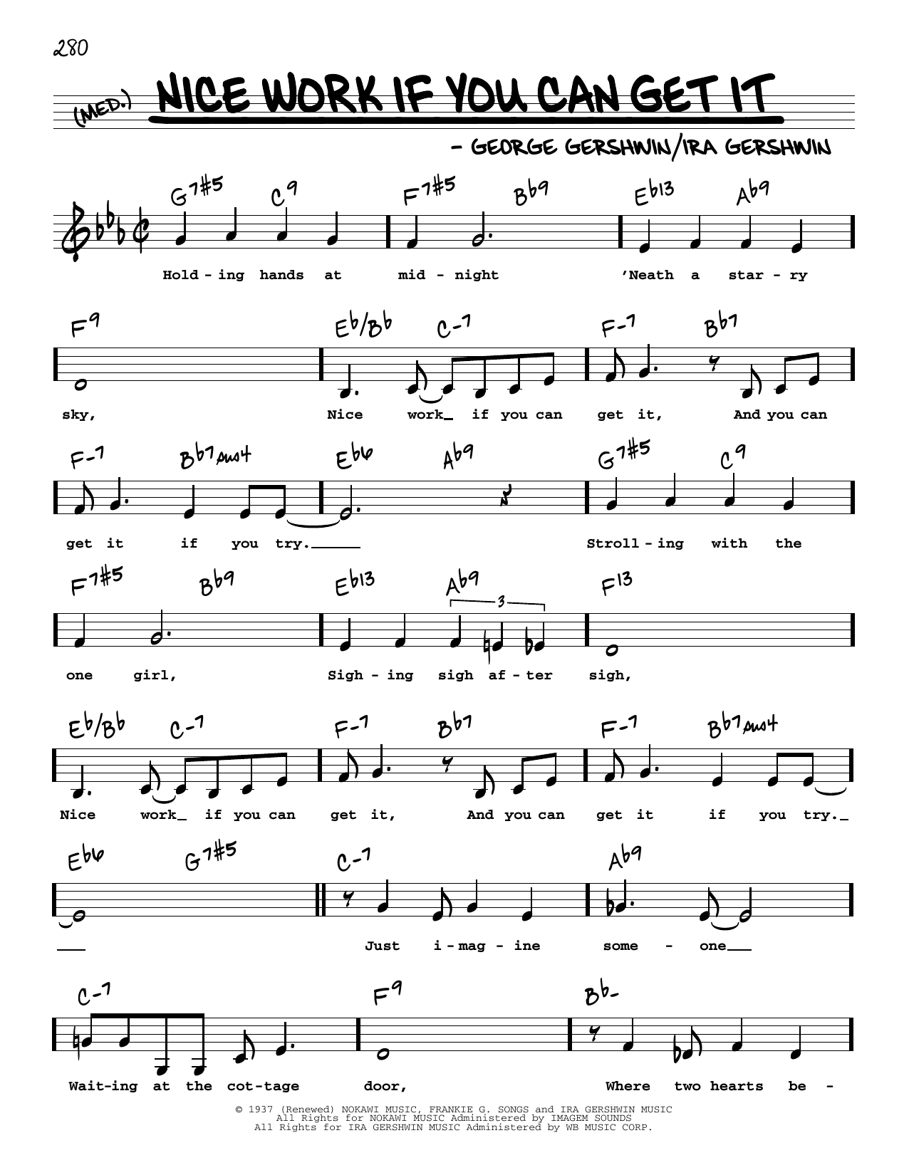 Produktbild zu: Nice Work If You Can Get It (Low Voice)