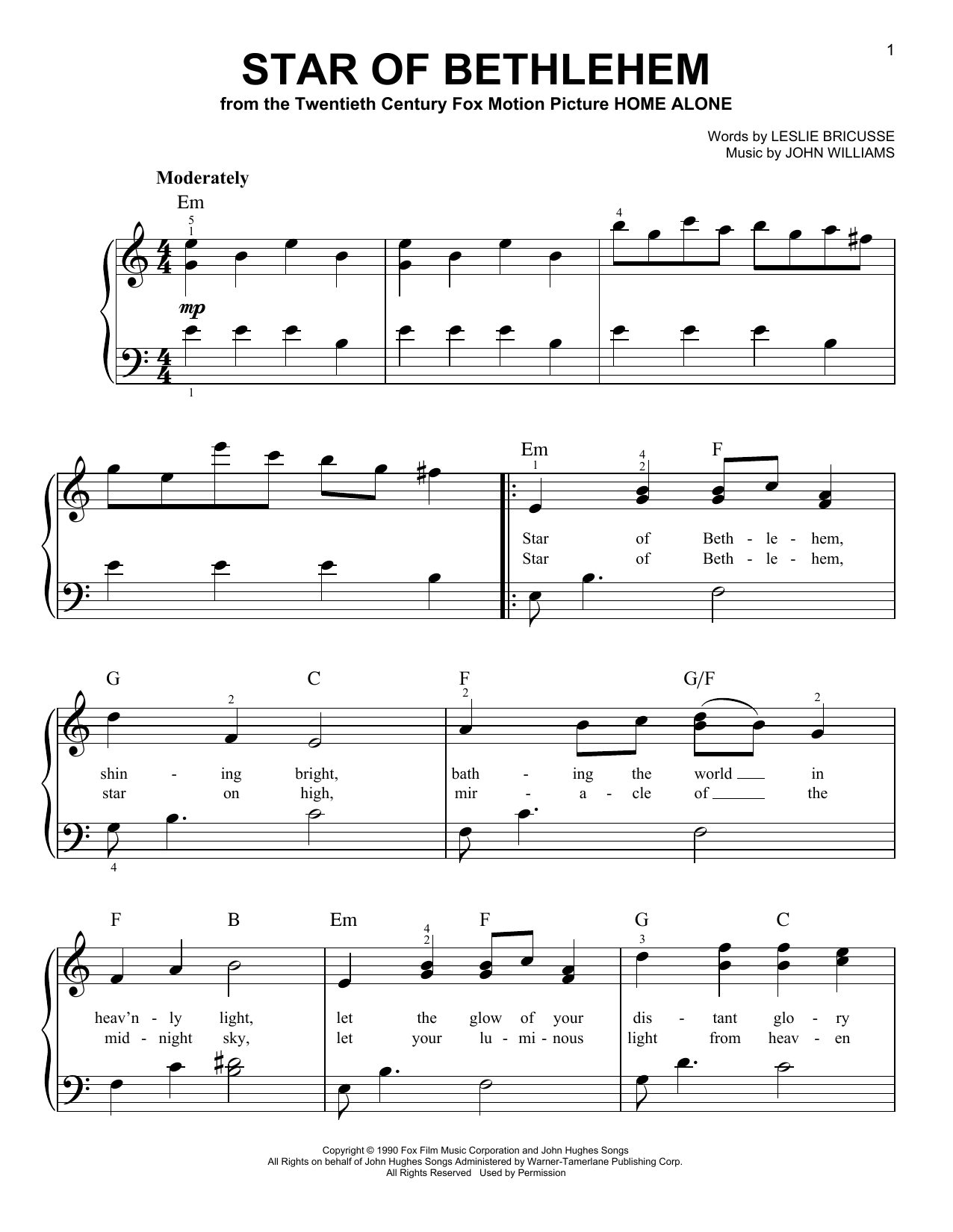 Product gallery: Page 1 of 1 Star Of Bethlehem (from Home Alone), John Williams