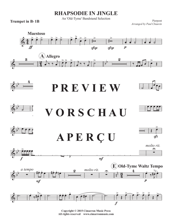 Produktgalerie: Seite 21 von 21 Rhapsodie in Jingle , , (Doppeltes Blechbläserquintett)
