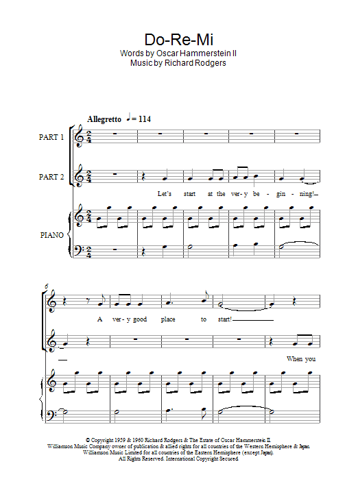 Product picture to: Do-Re-Mi (from The Sound of Music) (arr. Rick Hein)