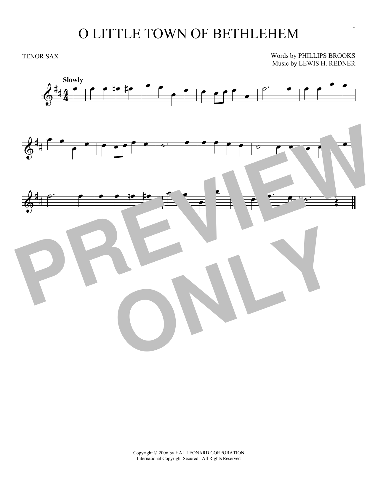Product gallery: Page 1 of 1 O Little Town Of Bethlehem, Phillips Brooks