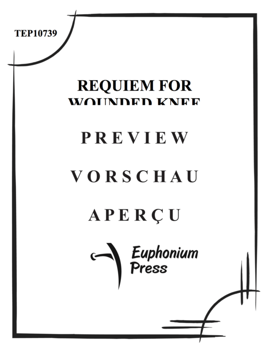 Produktgalerie: Seite 2 von 21 Requiem for Wounded Knee , , (2x Tuba + Klavier + Erzähler)