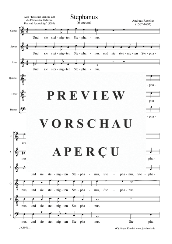 gallery: Stephanus, , (Gemischter Chor 6-stimmig)