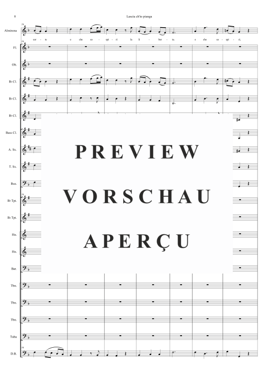 Produktgalerie: Seite 11 von 11 Lascia ch'io pianga, , Sopran Solo und Concert Band