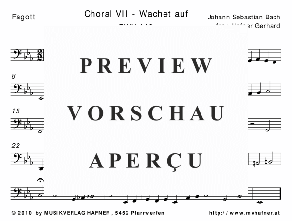 gallery: Choral VII - Wachet auf, , (Großes Blasorchester)