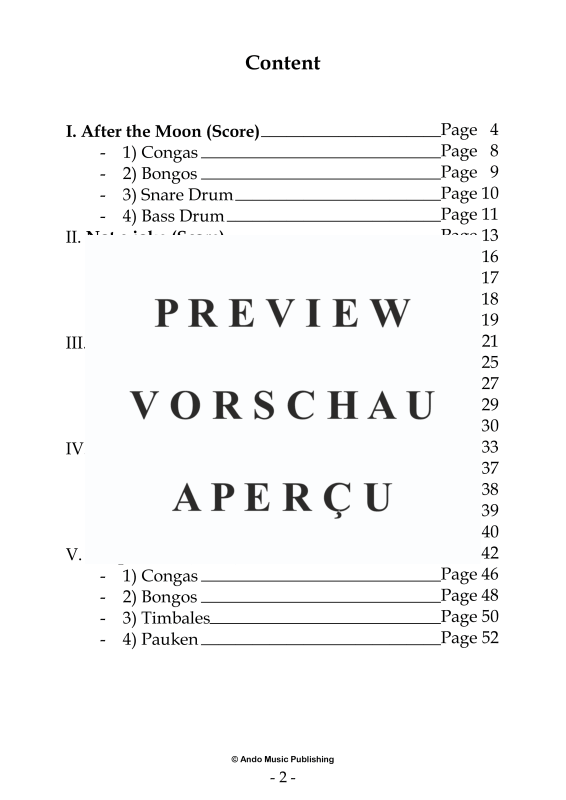 Produktgalerie: Seite 4 von 11 5 Ensemble Pieces for four Percussionists, , Percussion Ensemble Quartet