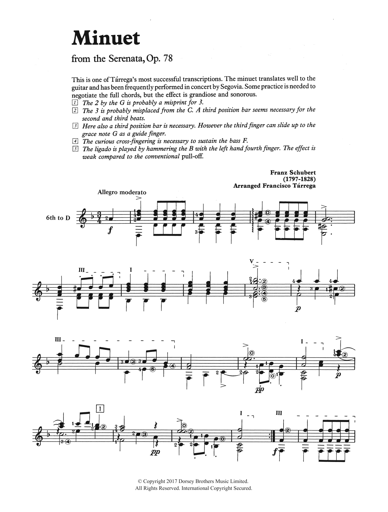 Product picture to: Minuet (from the Serenata, Op. 78)