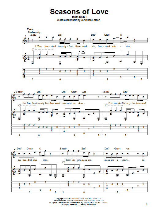 Produktbild zu: Seasons Of Love (from Rent)
