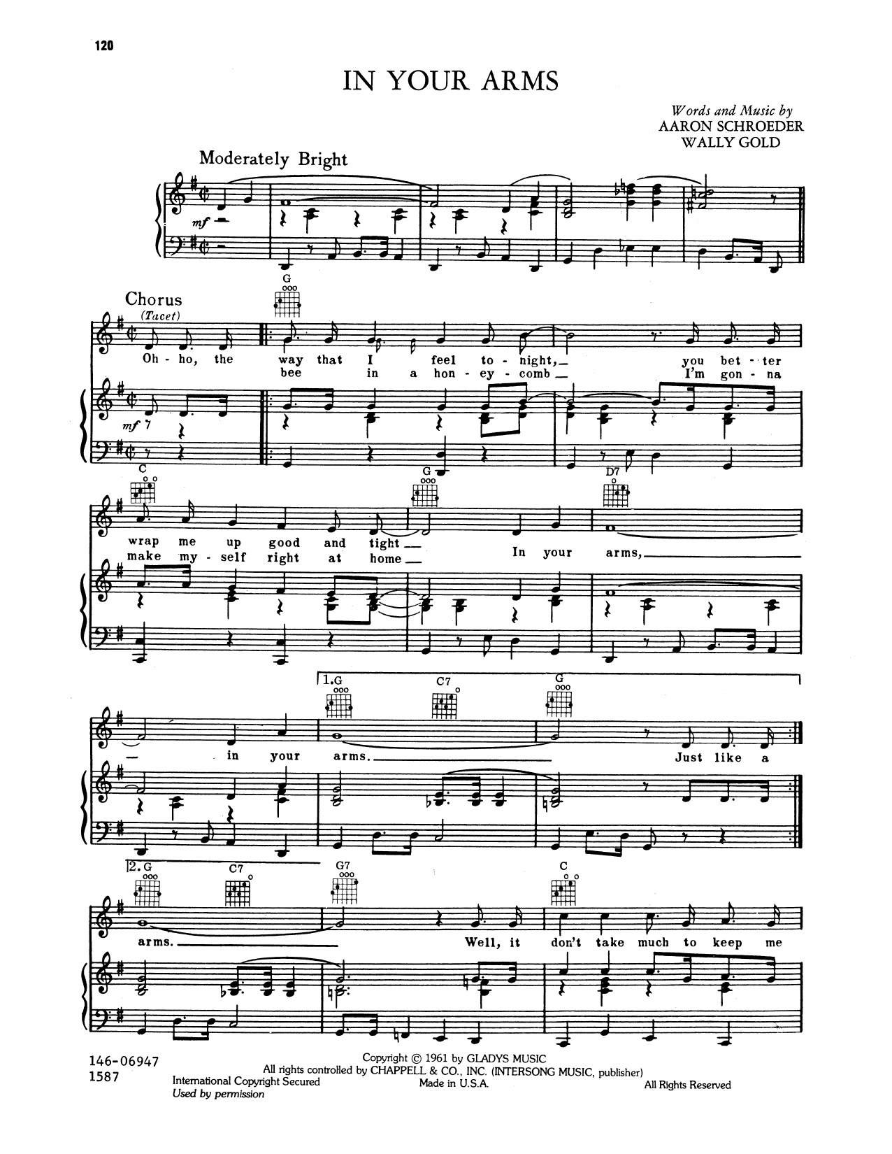 Produktgalerie: Seite 1 von 1 In Your Arms, Elvis Presley, Gesang, Gitarre, Klavier