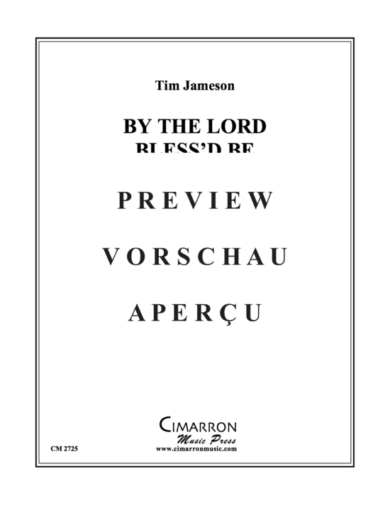 Produktgalerie: Seite 2 von 18 By the Lord Bless'd Be , , (Blechbläserquintett)