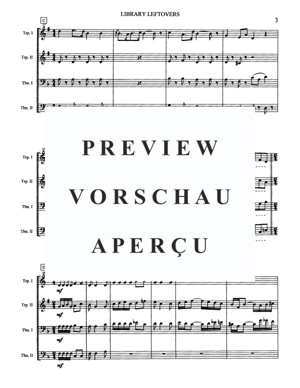 Produktgalerie: Seite 5 von 11 Library Leftovers, , Blechbläserquartett