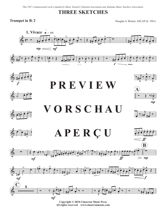 Produktgalerie: Seite 17 von 21 Three Sketches , , (Blechbläser Quartett)