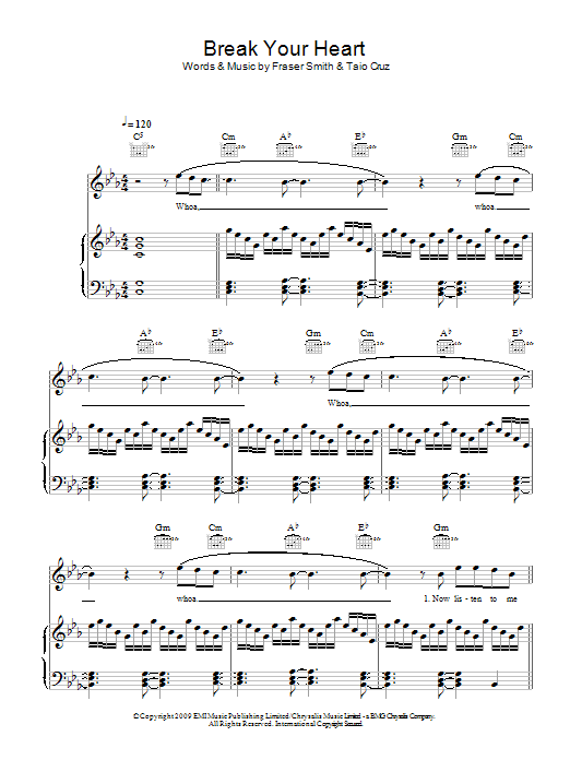 Produktbild zu:  Break Your Heart - Taio Cruz