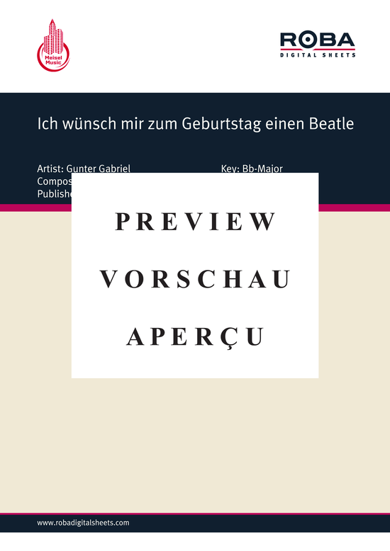 Produktgalerie: Seite 2 von 4 Ich wünsch mir zum Geburtstag einen Beatle, Sweetles, 	The, Klavier und Gesang