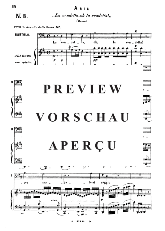 Product gallery: Page 3 of 3 La vendetta, , Bass/Baritone Solo and Piano