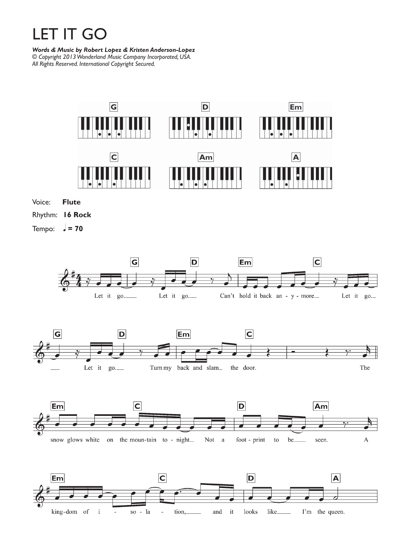 Product gallery: Page 1 of 1 Let It Go (from Frozen) (Demi Lovato version), Demi Lovato