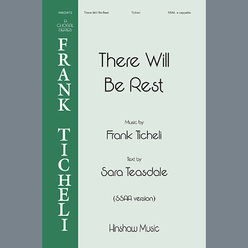 cover: There Will Be Rest, Frank Ticheli, Chor