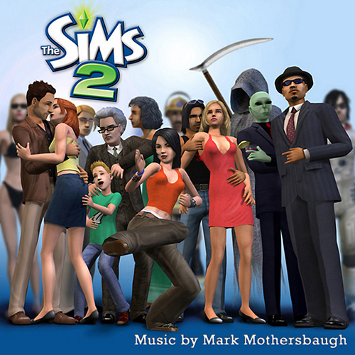 cover: Sim Builder (from The Sims 2), Mark Mothersbaugh, Klavier