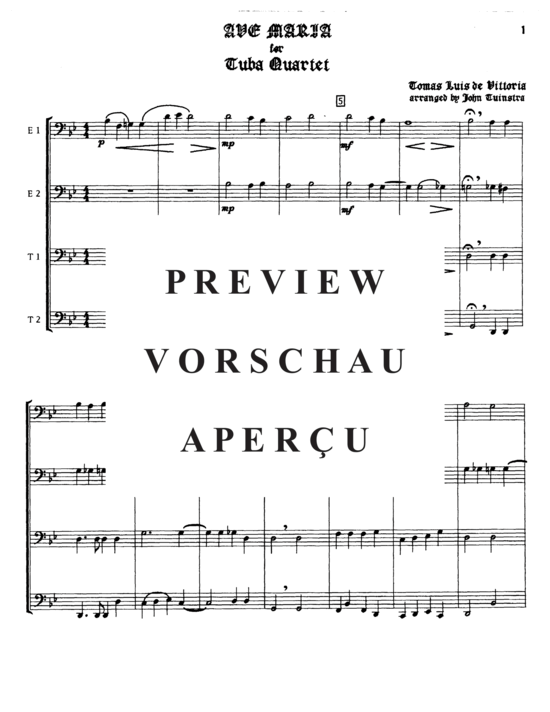 Produktgalerie: Seite 3 von 9 Ave Maria , , (Tuba Quartett EETT)