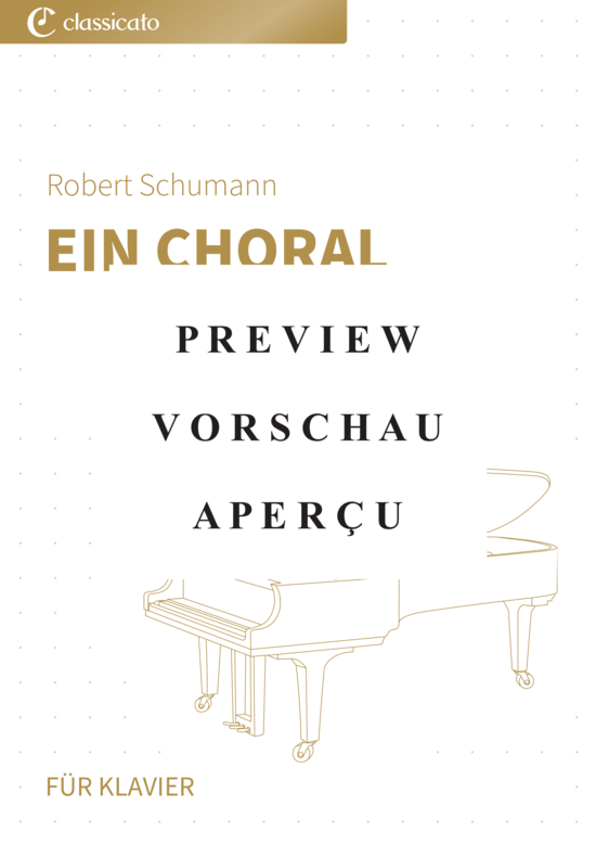 Produktgalerie: Seite 2 von 4 Ein Choral - Nr. 4 aus Album für die Jugend op. 68 , , Klavier Solo