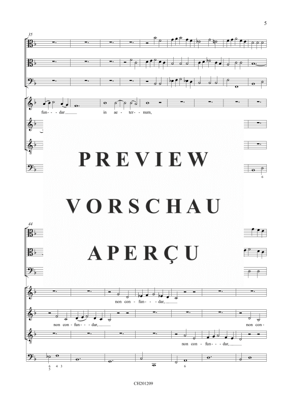 Produktgalerie: Seite 6 von 11 In te Domine speravi (Psalm 31), , Gemischtes Ensemble SAT, 2 Violen, Fagott und BC
