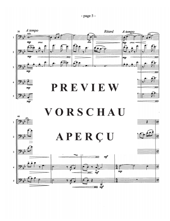 Product gallery: Page 8 of 19 Lullabye for Bear , , (5 trombones)