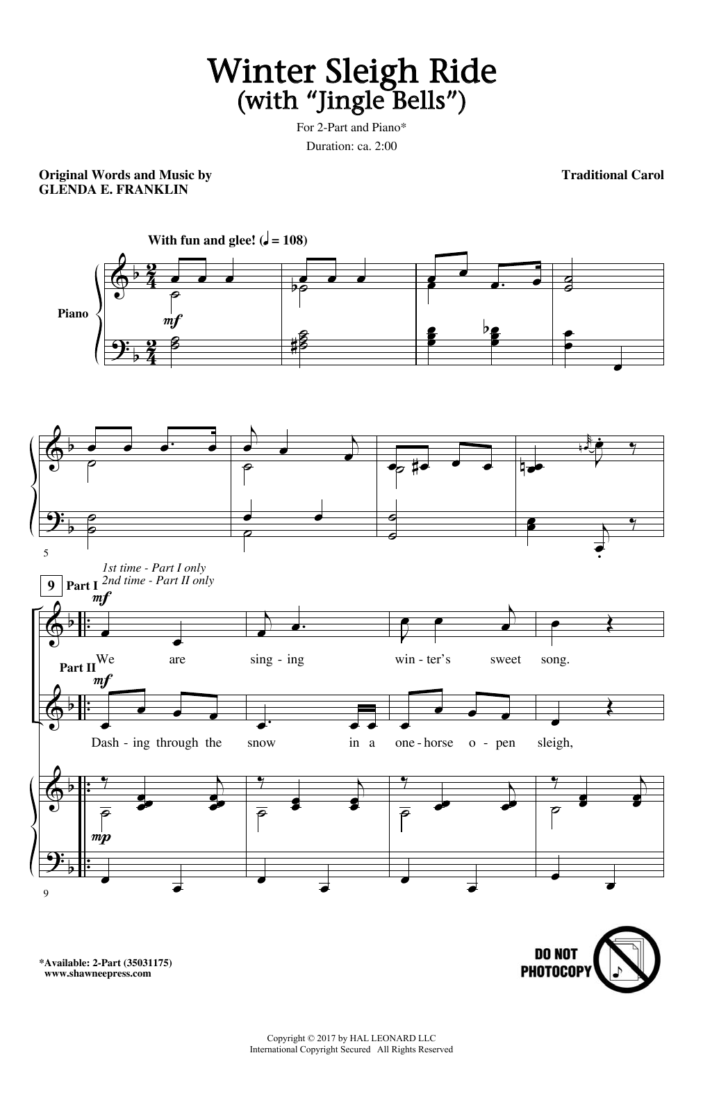 Produktbild zu: Winter Sleigh Ride (With Jingle Bells)