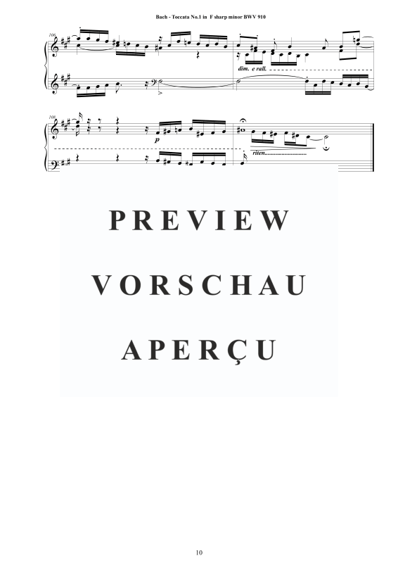 Produktgalerie: Seite 11 von 11 7 Toccatas BWV 910-916, , Cembalo/Klavier Solo