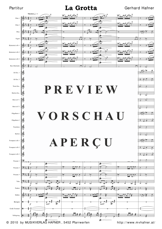 Product gallery: Page 6 of 11 La Grotta, , (large wind orchestra)