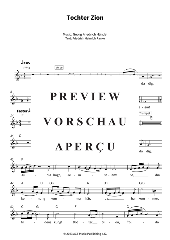 gallery: Tochter Zion (Gesang + Akkorde) , Landgren, Nils,  (Leadsheet)