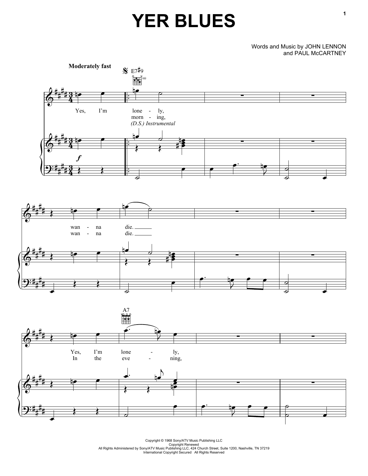 Product gallery: Page 1 of 1 Yer Blues, The Beatles