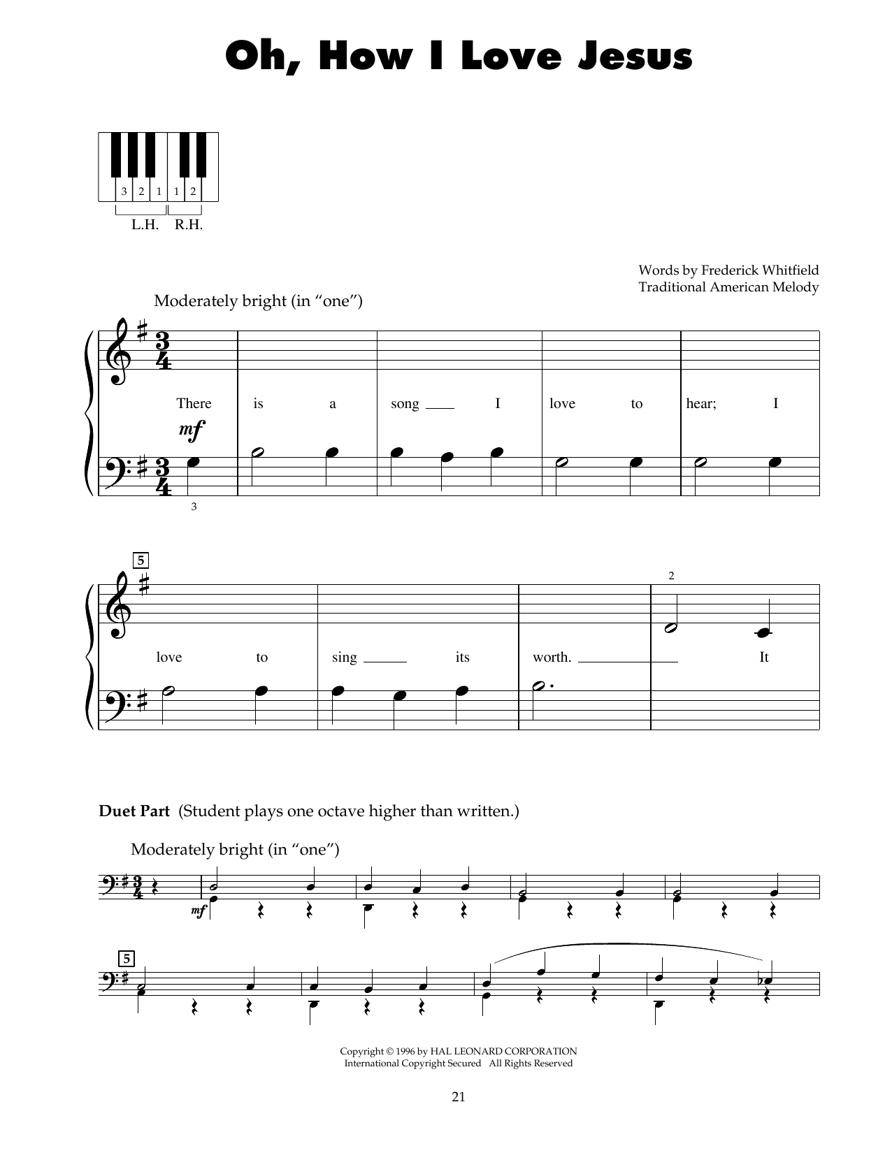 Produktbild zu: Oh, How I Love Jesus (O How I Love Jesus)