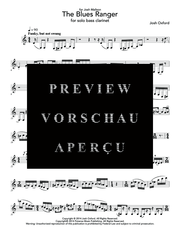Product gallery: Page 6 of 10 Blues Ranger, The, , (Bass clarinet solo)