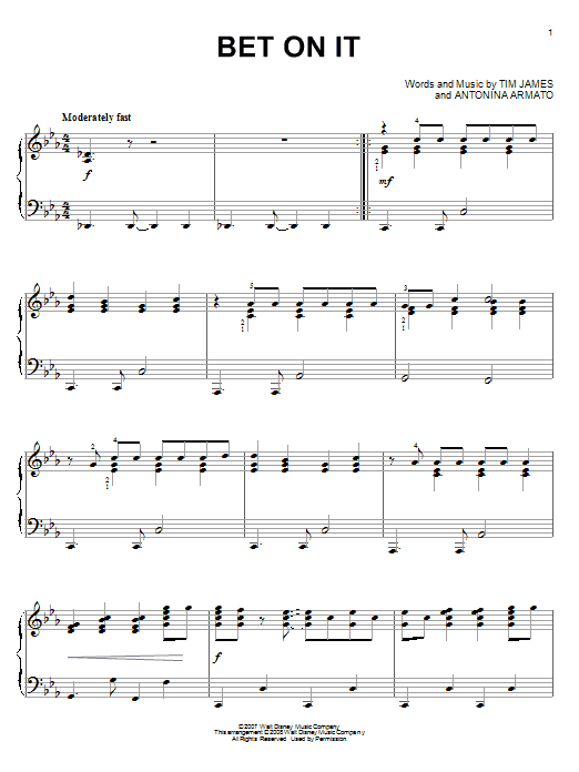 Product gallery: Page 1 of 1 Bet On It, High School Musical 2