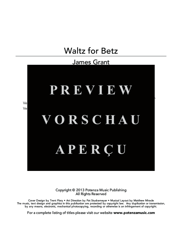 Produktgalerie: Seite 3 von 11 Waltz for Betz, , (Ensemble Klarinette Solo und Streicher Quartett/Quintett)