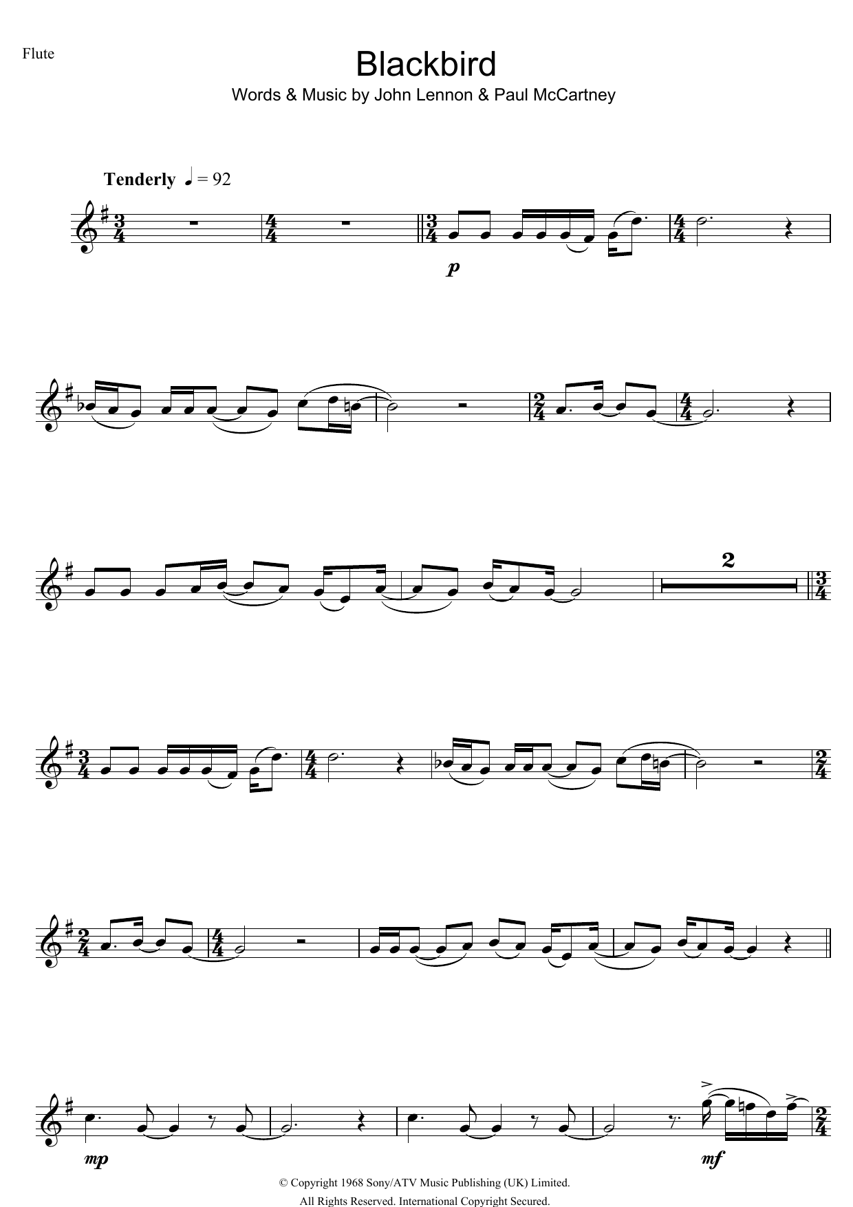 Product gallery: Page 1 of 1 Blackbird, The Beatles