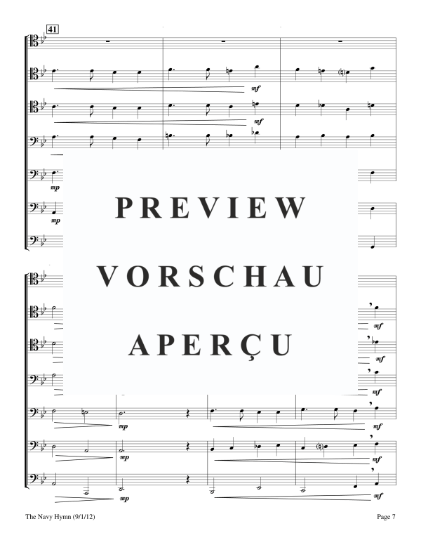 Product gallery: Page 9 of 11 The Navy Hymn, , Solo Trombone and Trombone Sextet