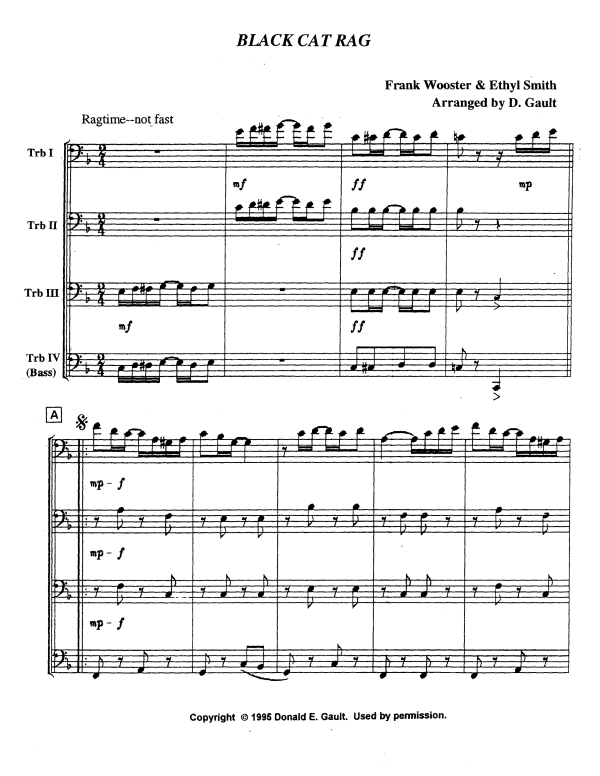 Produktgalerie: Seite 1 von 11 Black Cat Rag, , Posaunen Quartett