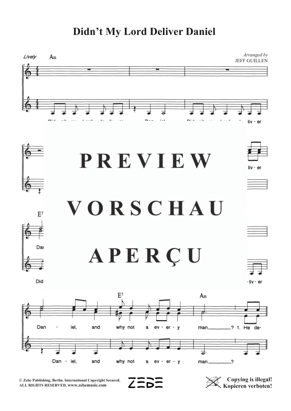 Produktgalerie: Seite 3 von 5 Didn´t My Lord Deliver Daniel, , Frauenchor SSA