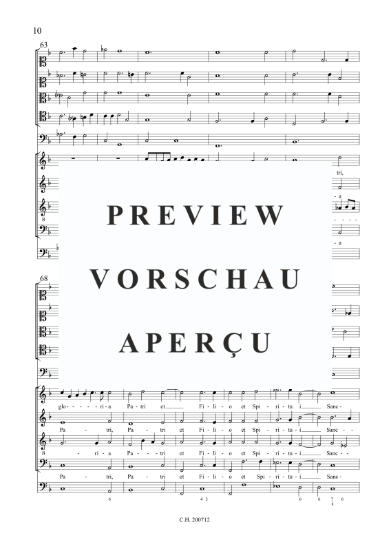 gallery: Nunc dimittis servum tuum Domine - Motette á 9, , (Gemischtes Ensemble SSTB, 4 Violen, Fagott und BC)
